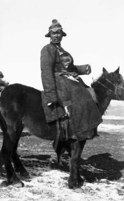 Kazak (Qazaq) man on horse