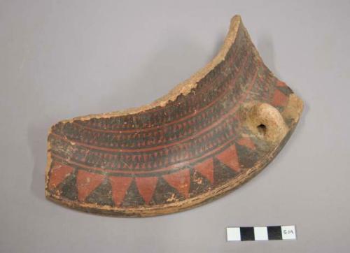 Fragment of jar, ornamented in colors