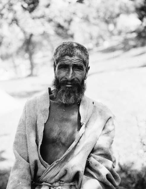 Portrait of elderly Kashmiri man