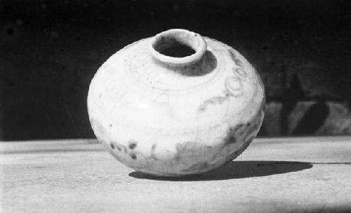 Narrow necked pottery jar