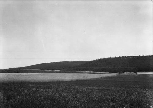 View of cemetery facing north