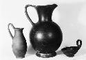 Three pottery vessels