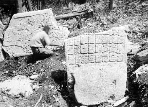 Stela D - back, bottom