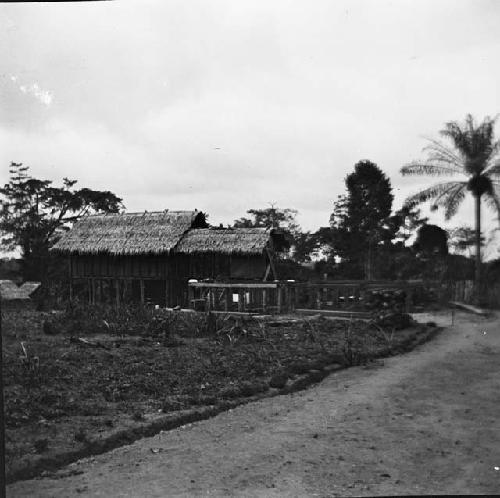 Building with thatched roof