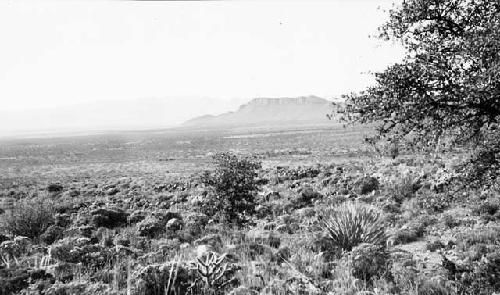 To West across Playas Valley, from Alamo Hueco Mts