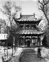 View of large two story pagoda