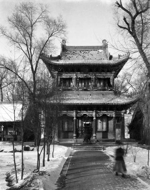 View of large two story pagoda