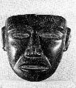 Very large jade mask of human face