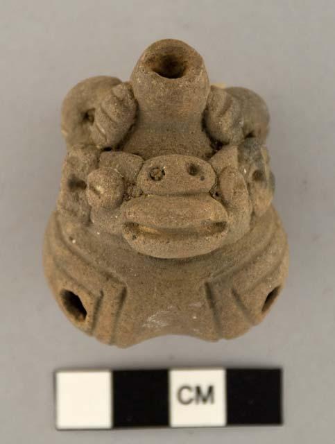 Four hole ocarina, human or animal form