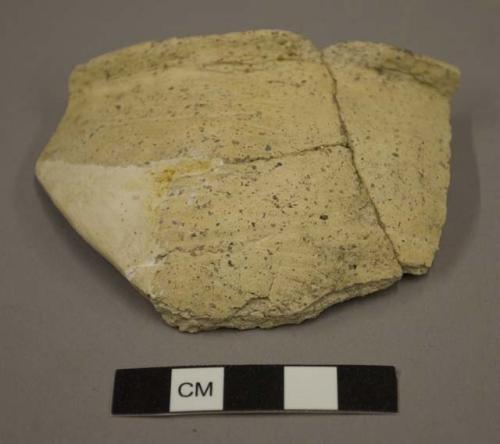 Small plain pottery jar-sherds