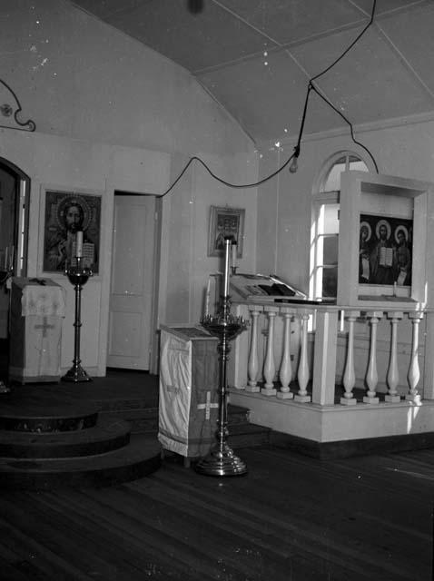 Interior of church