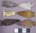 Stone projectile points