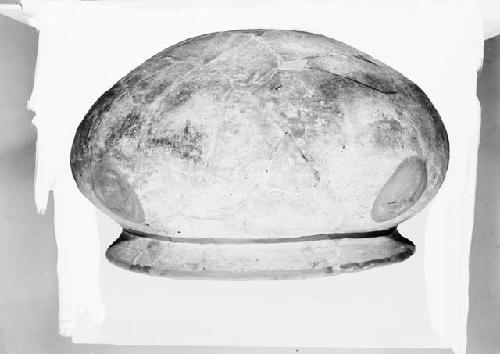Large red on white jar with flaring neck, from Grave 19, number 36