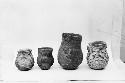 Pottery vessels from Pueblo II levels