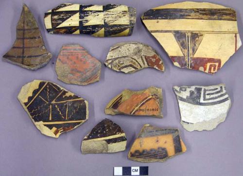 Decorated potsherds