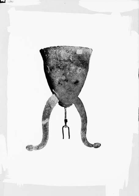 Greek helmet of 5-4th century B.C. Perhaps protorype of Celtic horned helmet.