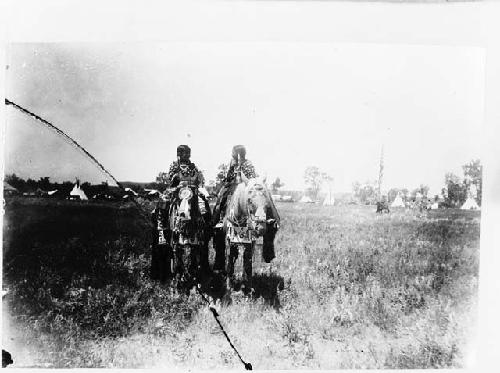 Two Crow Indian children