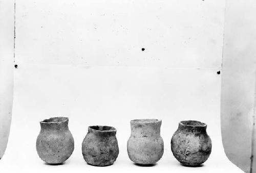 Pottery vessels of Lino gray ware from Pueblo I levels, site 13