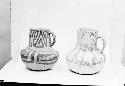 Mancos black on white pottery vessels, site 5