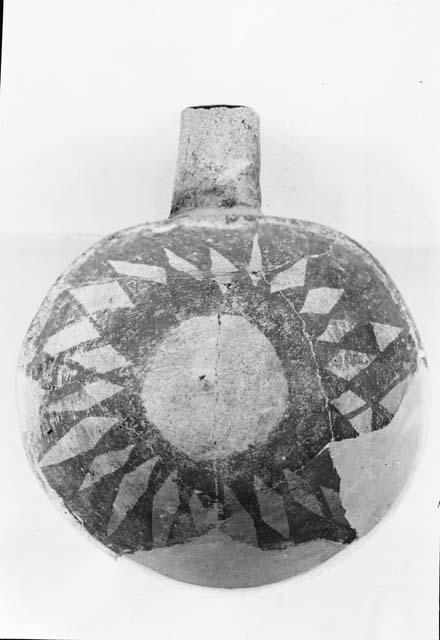Mancos black on white pottery vessel from Pueblo II level, site 12