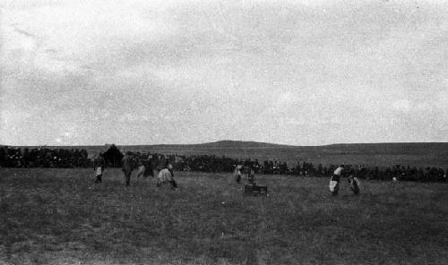 Wrestling tournament, general view