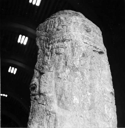 Top of stela from Ichpaatun in Merida, museum