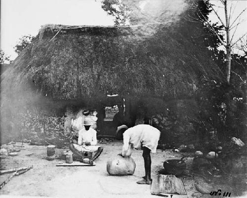 Modern Maya potters working about 1900