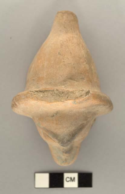 Terra cotta whistle, zoomorphic form