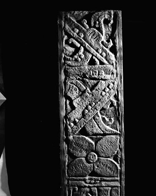 Plaster cast of facade decoration made at Uxmal by Charnay