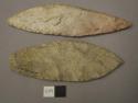 Large leaf-shaped stone blades