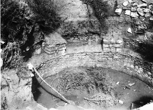 Kiva 1, 9 months after excavation