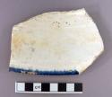 Ceramic sherds, dish