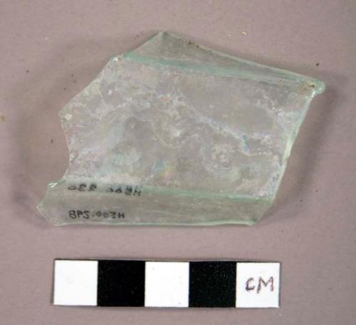 Glass bottle fragments