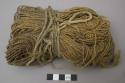 Large ball of yucca twine wrapped with "feather string"