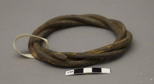 Ring of woody vine, wrapped three times around