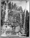 Totem poles, Gold Harbor, Village of Skidegate