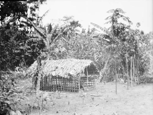 Recent tomb of man