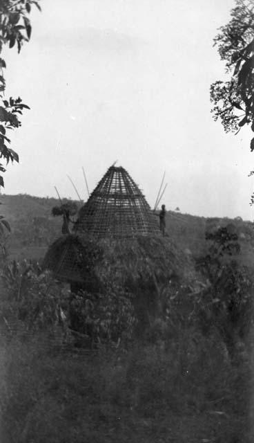 Banganti and Bafusam huts, the type now being built in Bamum