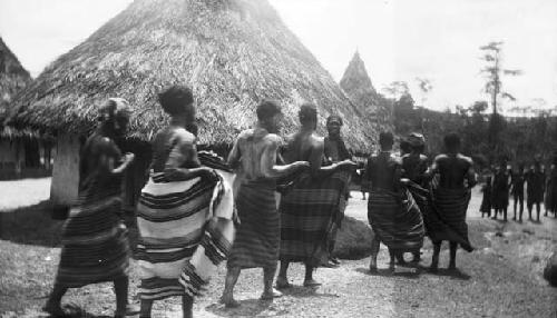 Female dance preparatory to opening to gree- gree bush school