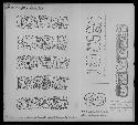 Drawings of stelae inscriptions, Stelae 13, 19, 24, 32
