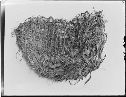 Fragments of cedar bark cradle