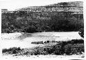 Expedition boarding the current ferry on the Green River in route from hill