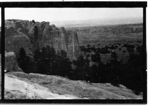 Landscape with canyon