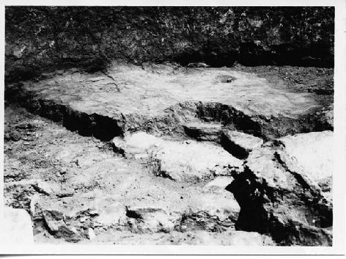 Photo of Kiva; excavating "channels."