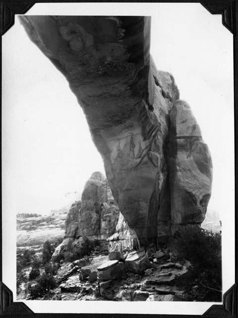 The natural bridge near Fruita, Utah.