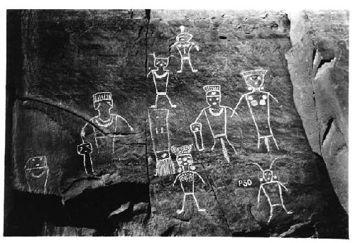 Petroglyph, human figures