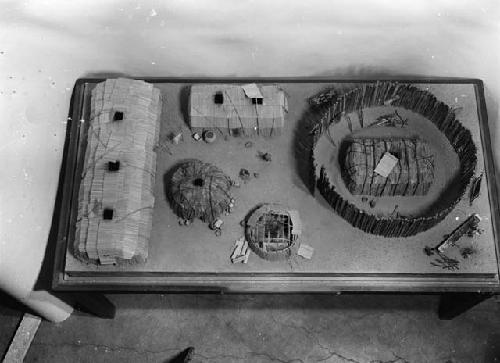 Model of Massachusetts and southern New England Habitations and Forts, Peabody Museum