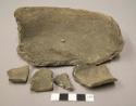 Sherds, bottle necks and bowl rims