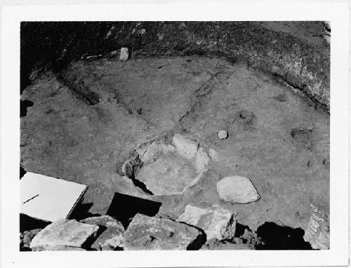 Photo of Kiva; floor; part one channel excavated