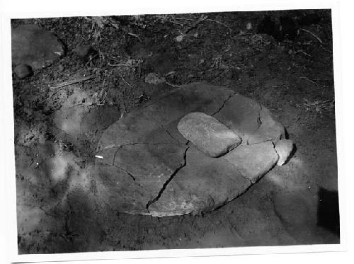 Mano and Metate from floor of room G.